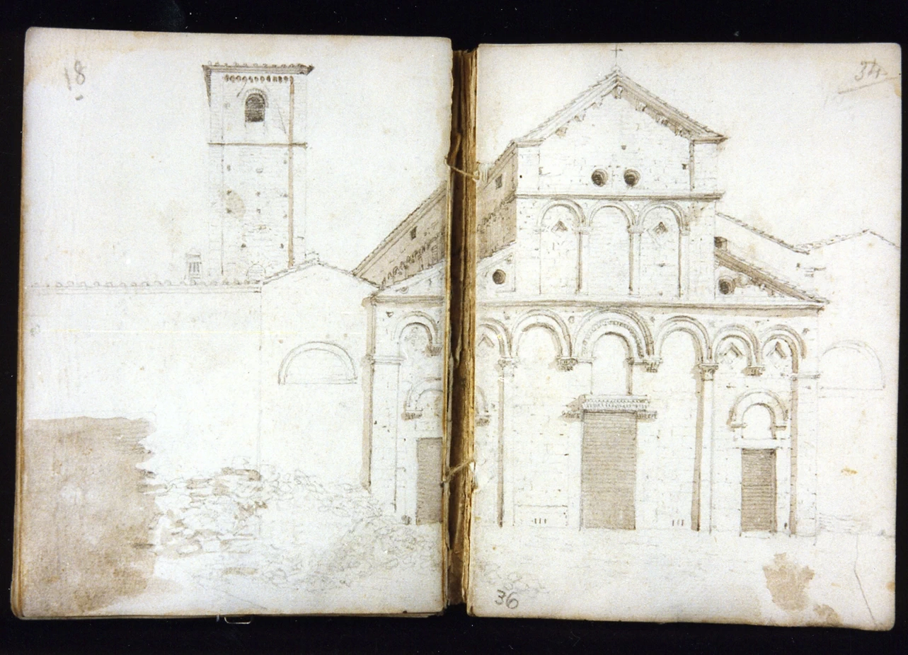 Studio di paesaggio con architettura - Museo Nazionale di san Martino, Napoli